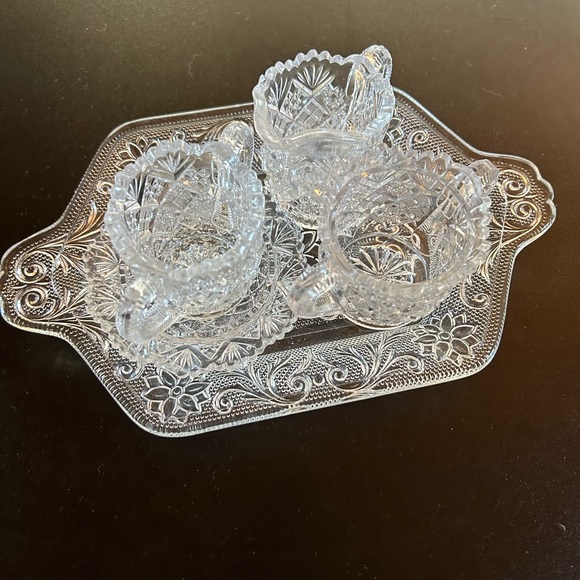 Crystal tea set - Picture 1 of 3
